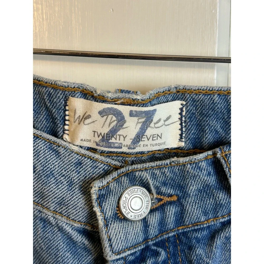 Free People We The Free Vixen Cigarette Jeans Straight Leg 27